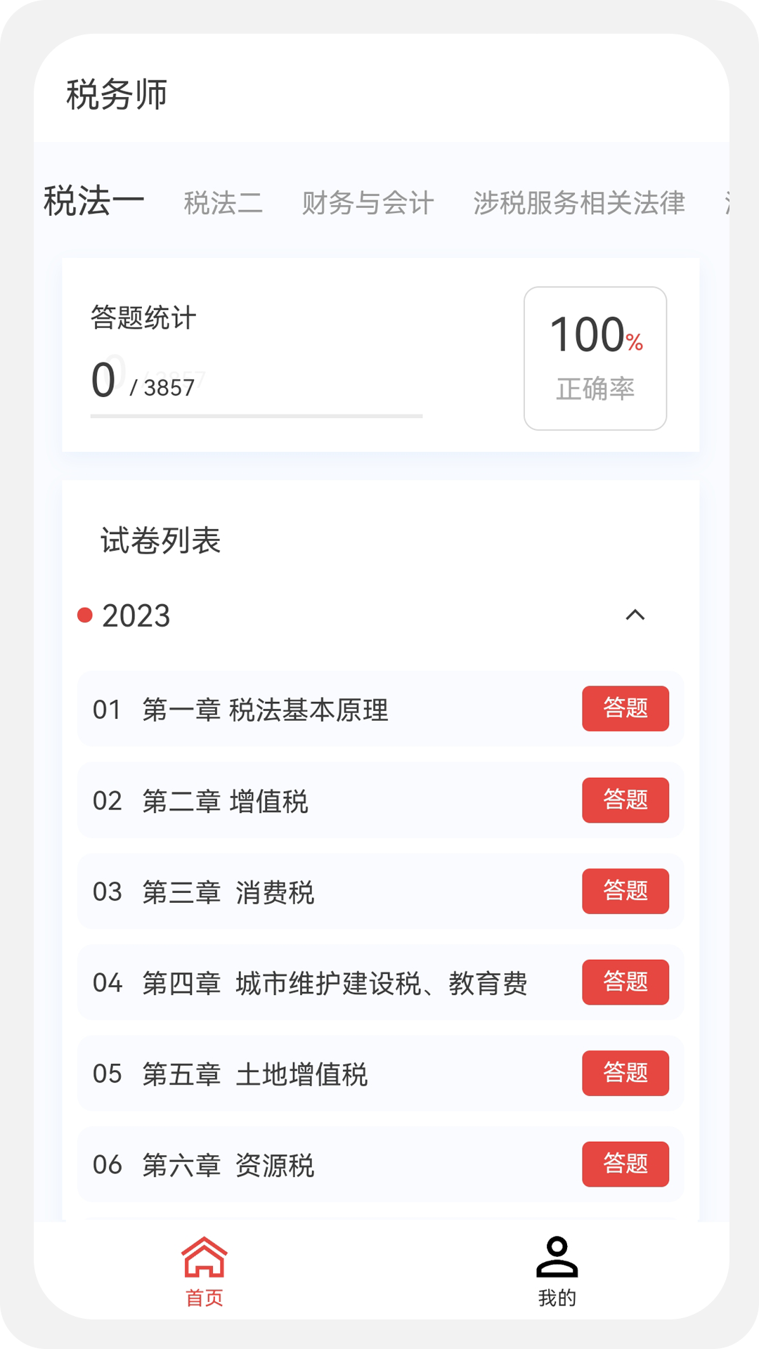 税务师100题库截图