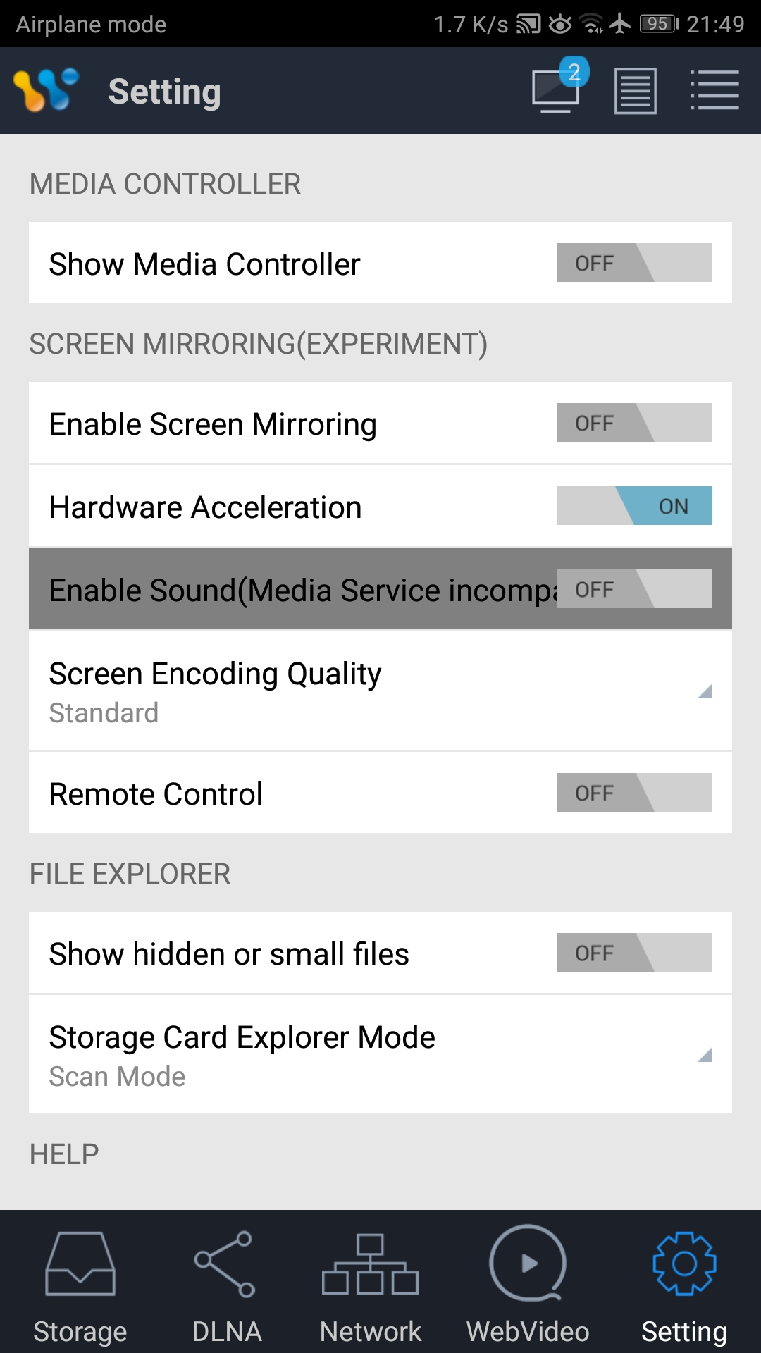 DLNA/UPnP Sender - AirPinCast