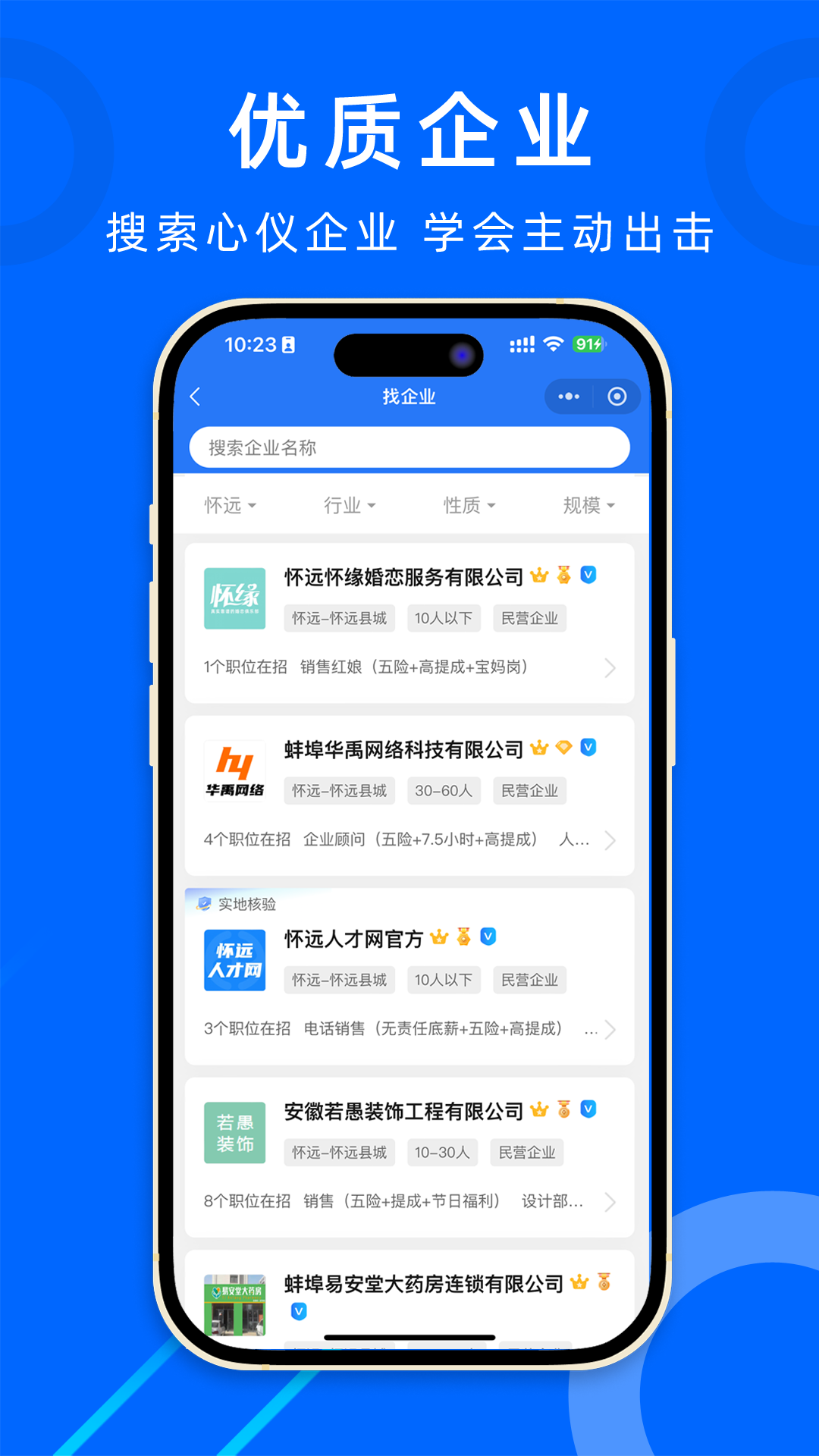 怀远人才网截图