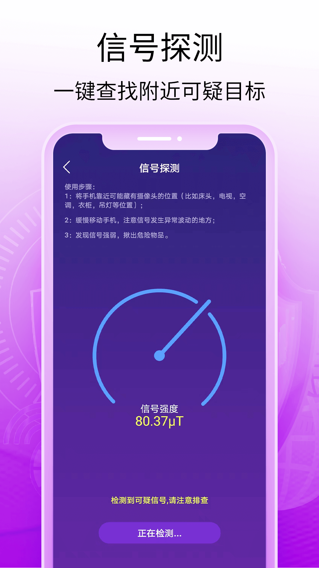 酒店摄像头探测器