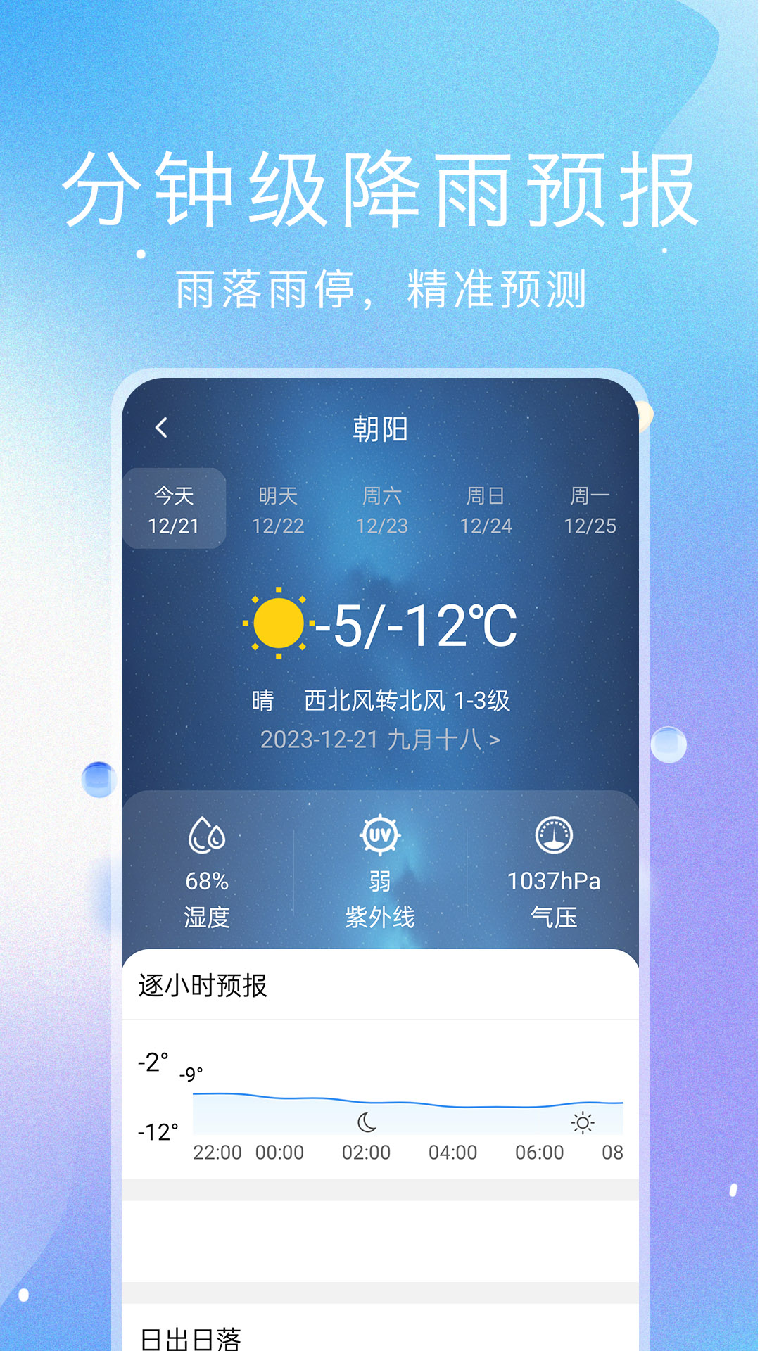 预见好天气-分钟级天气预报截图