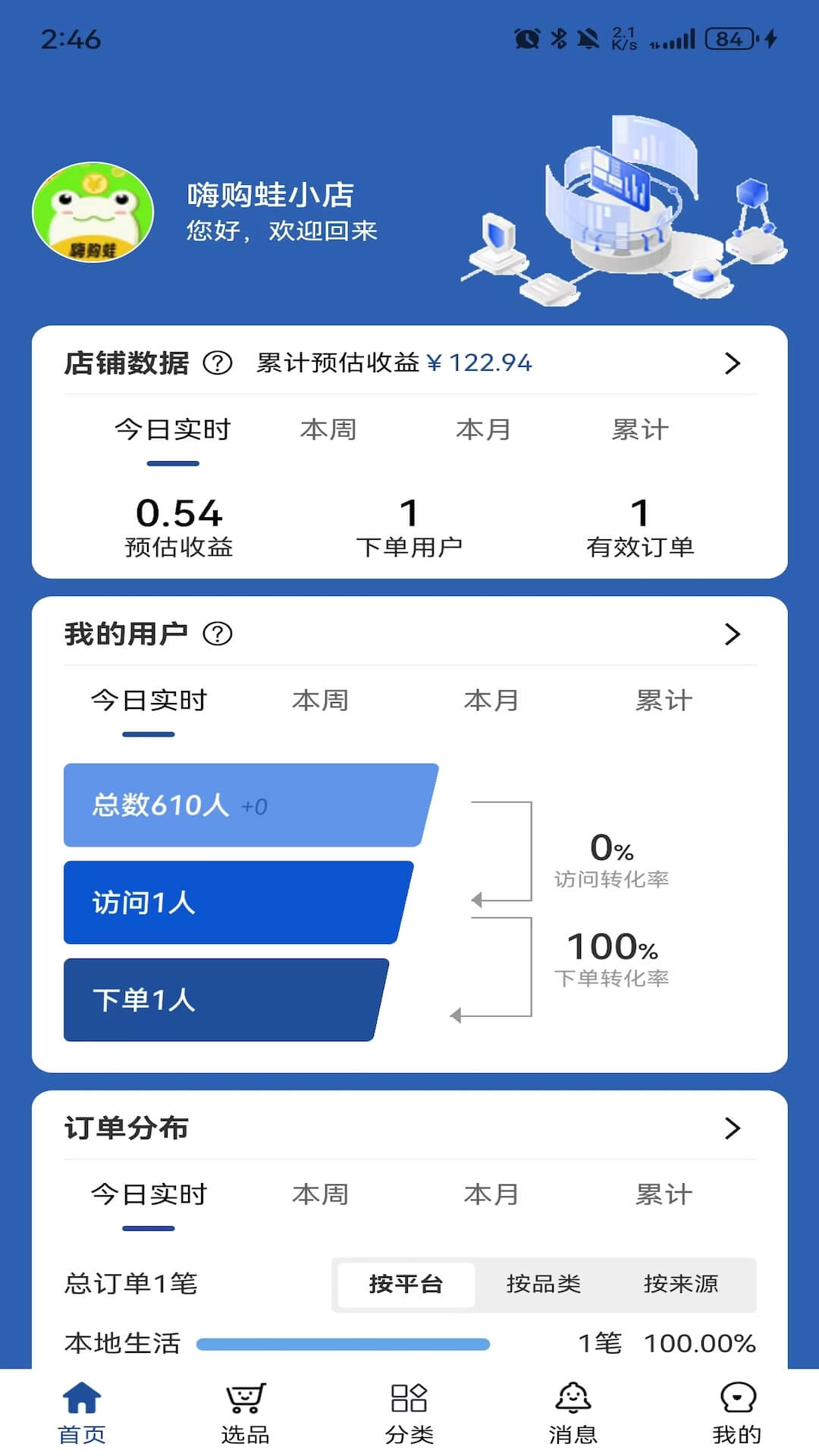 嗨购蛙商家版