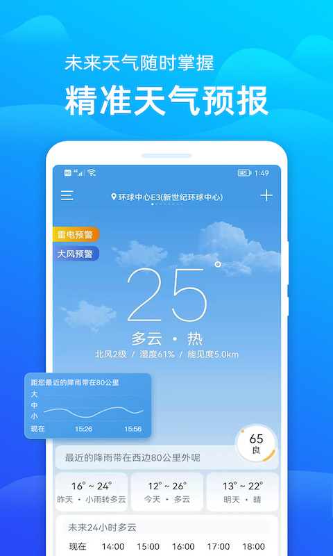 天气预报截图