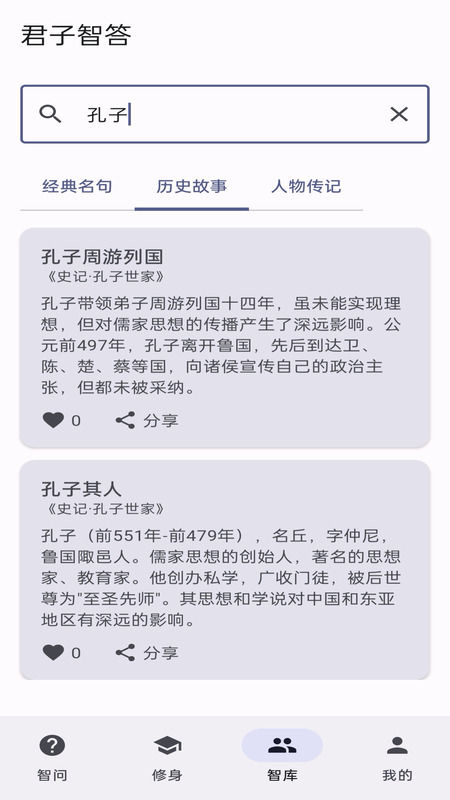 君子智答