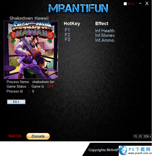 夏威夷劫案三项修改器截图