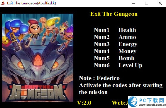 逃出地牢六项修改器截图