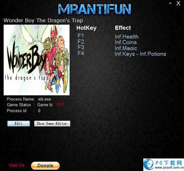 神奇小子龙之陷阱四项修改器截图