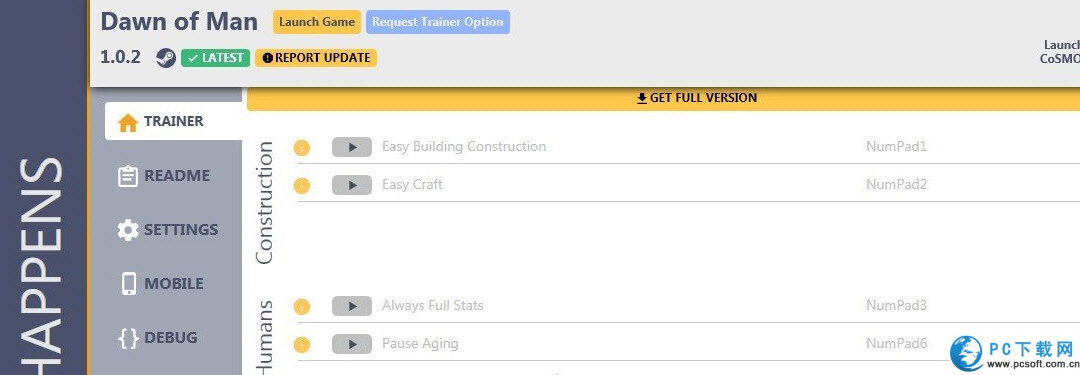 人类黎明七项修改器截图