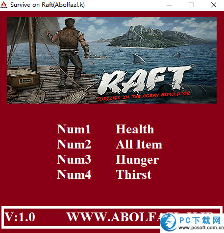 木筏生存四项修改器截图