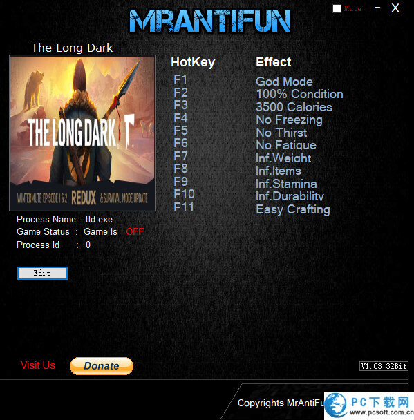 漫漫长夜十一项修改器截图