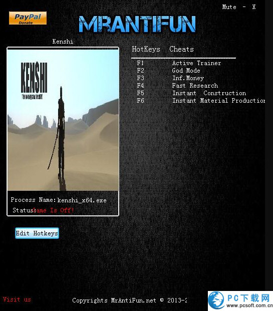 剑士Kenshi五项修改器截图