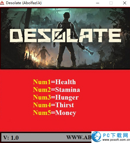 荒无人烟五项修改器截图