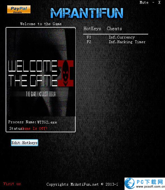 欢迎来到游戏2两项修改器截图