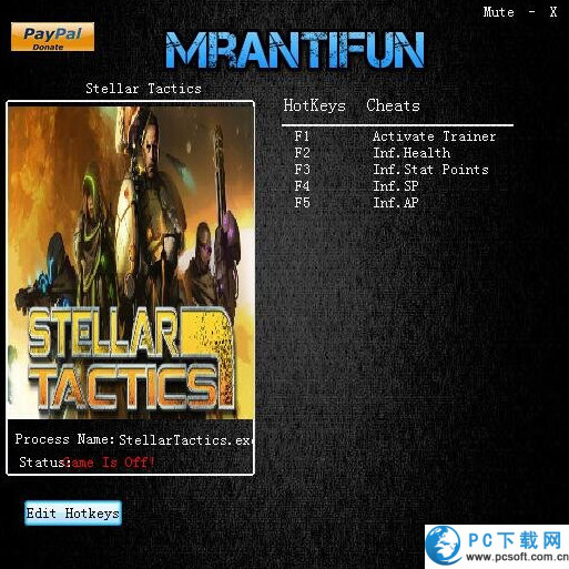 恒星战术四项修改器截图