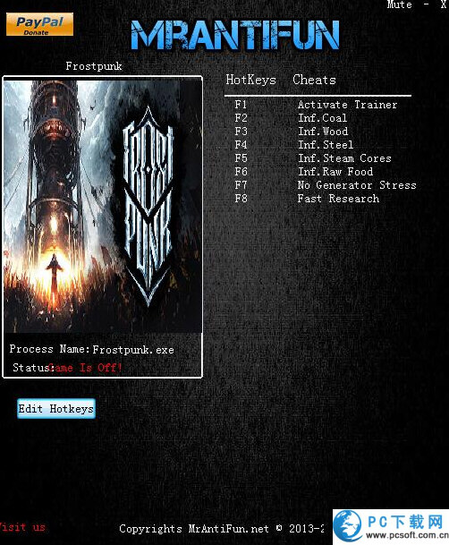 寒霜朋克七项修改器截图