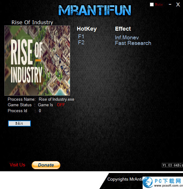 工业崛起两项修改器截图