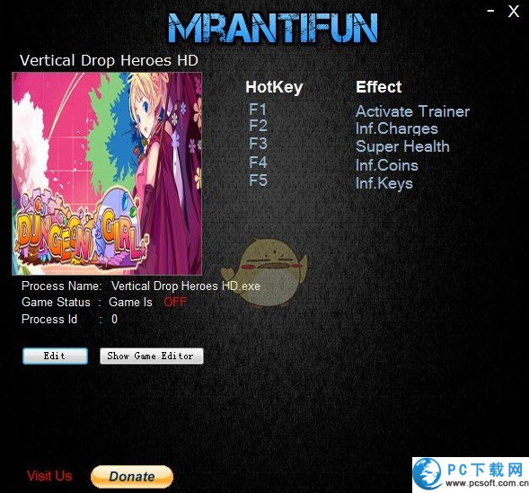 堕落的英雄HD四项修改器截图