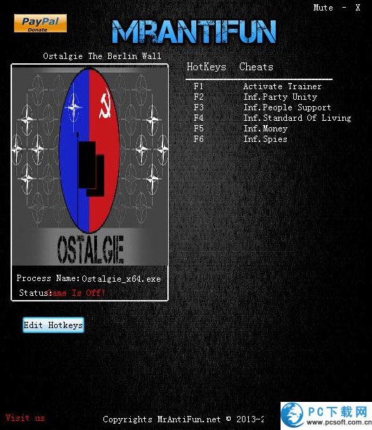 东德情结柏林墙五项修改器截图
