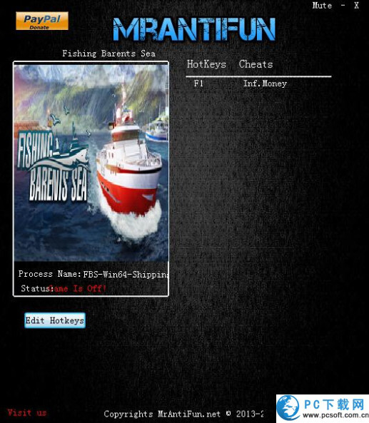 钓鱼巴伦支海修改器截图