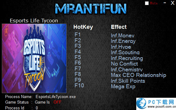 电竞人生大亨十项修改器截图