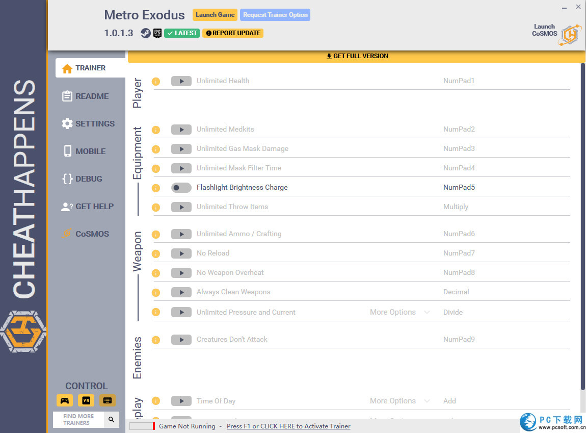 地铁逃离十四项修改器截图