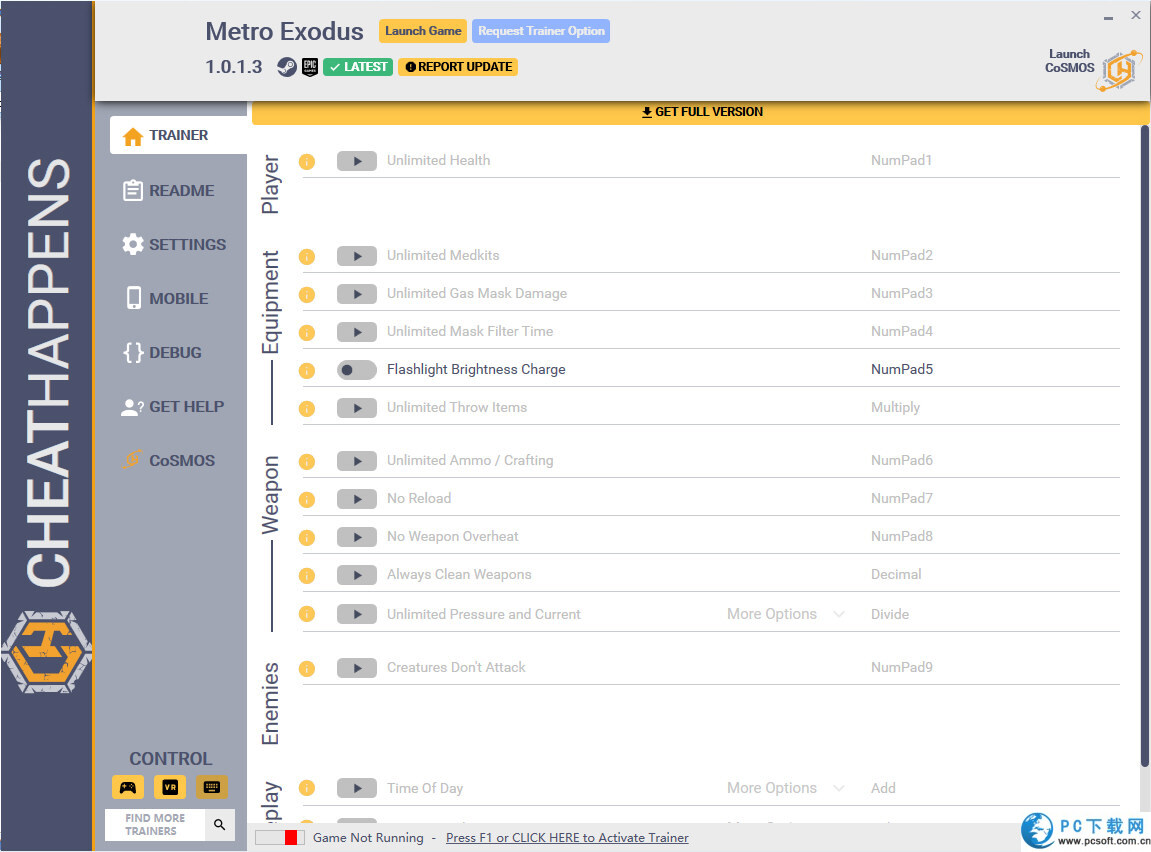 地铁离去十四项修改器截图