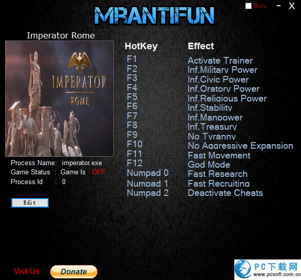 大将军罗马十三项修改器截图