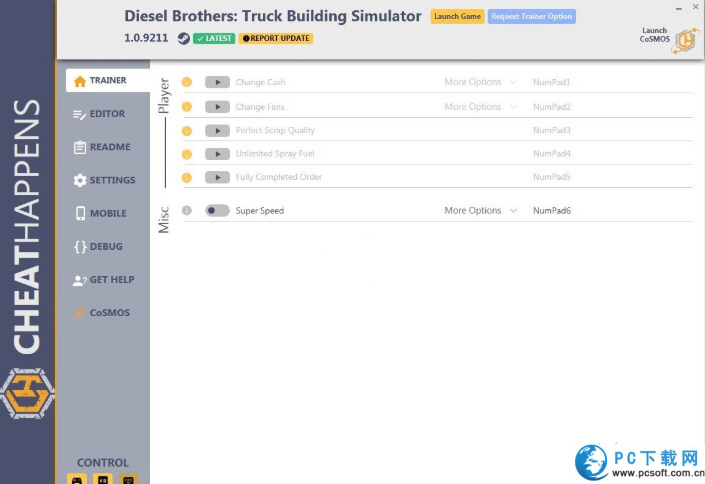 柴油兄弟六项修改器截图