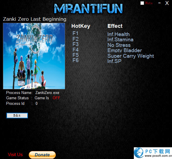 残机0最后的开始六项修改器截图