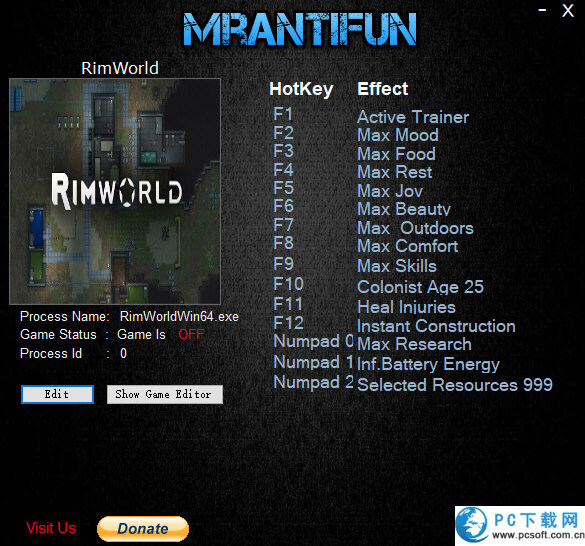 边缘世界十四项修改器截图