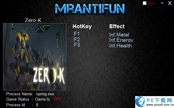 Zero-K三项修改器截图