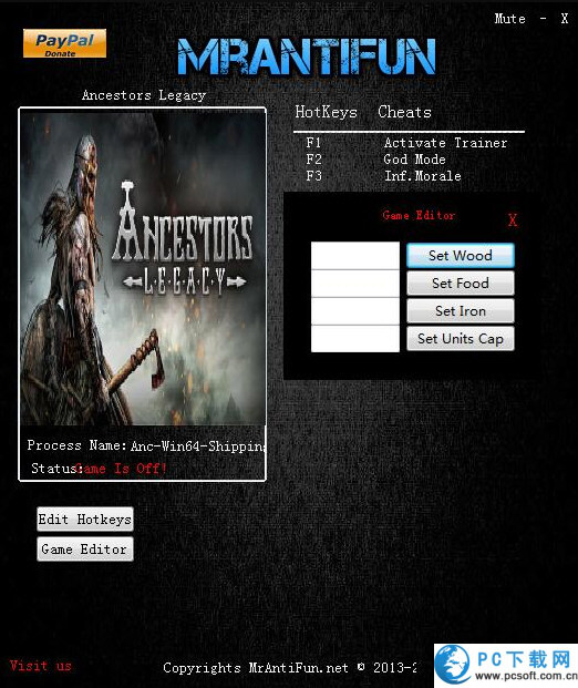 祖先遗产六项修改器截图