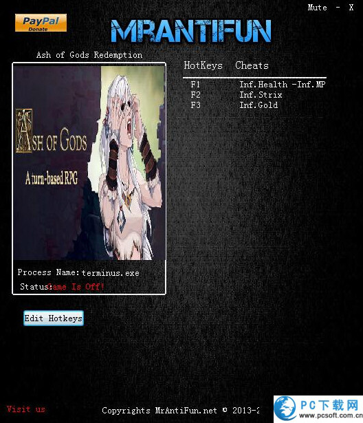 诸神灰烬救赎四项修改器截图