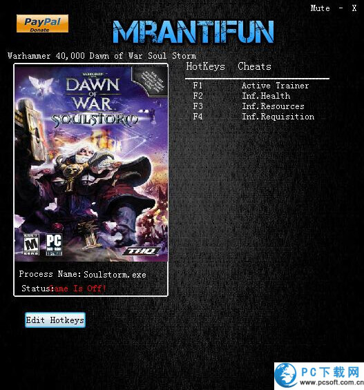 战锤40K之灵魂风暴三项修改器截图