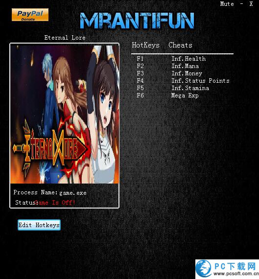 永恒的传说六项修改器截图