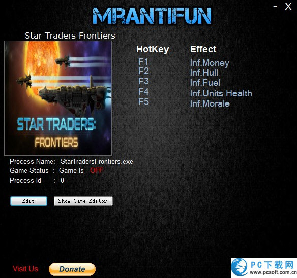 星际贸易前沿五项修改器截图