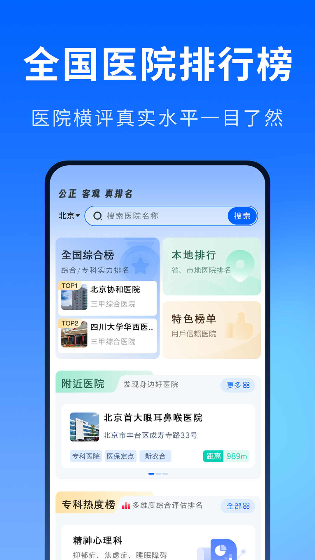 医院排行榜