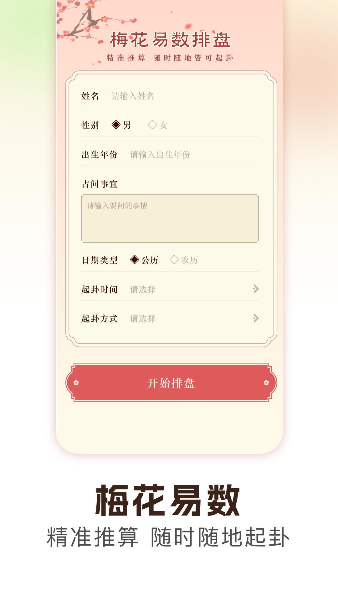 梅花易数排盘电脑版截图