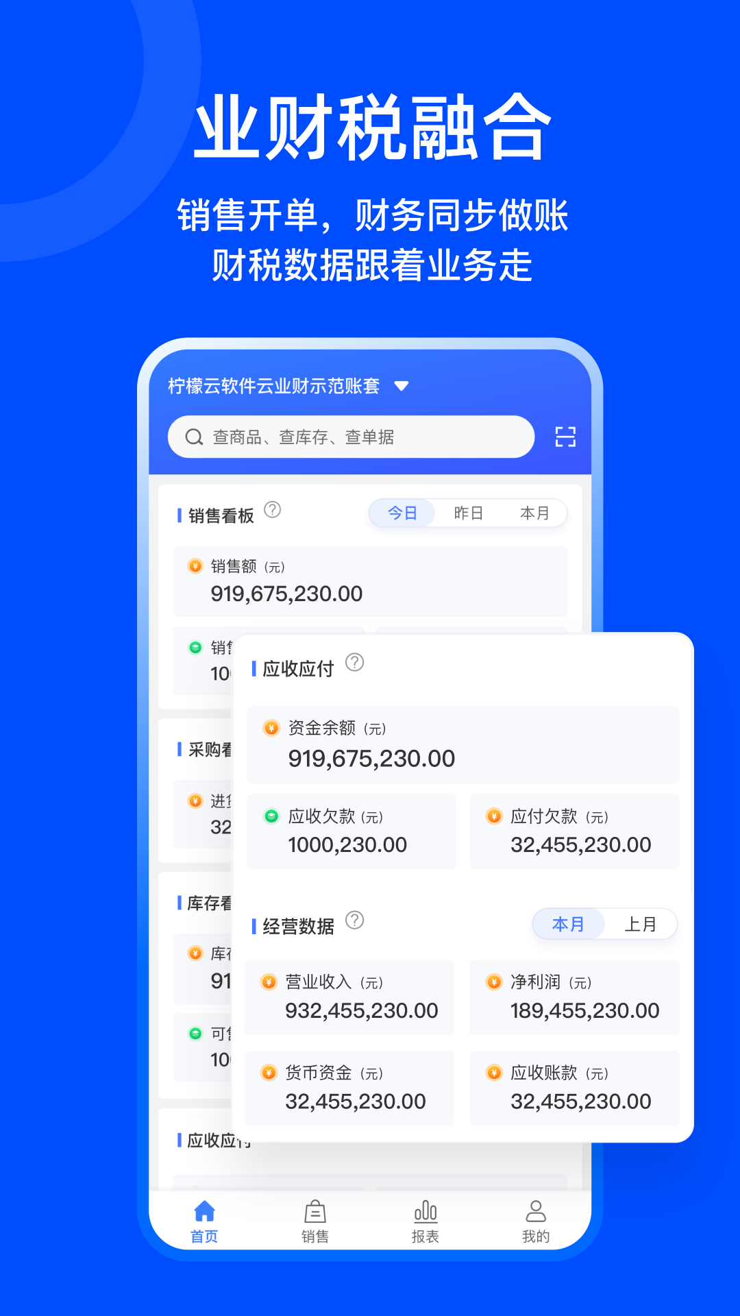 柠檬云业财电脑版截图