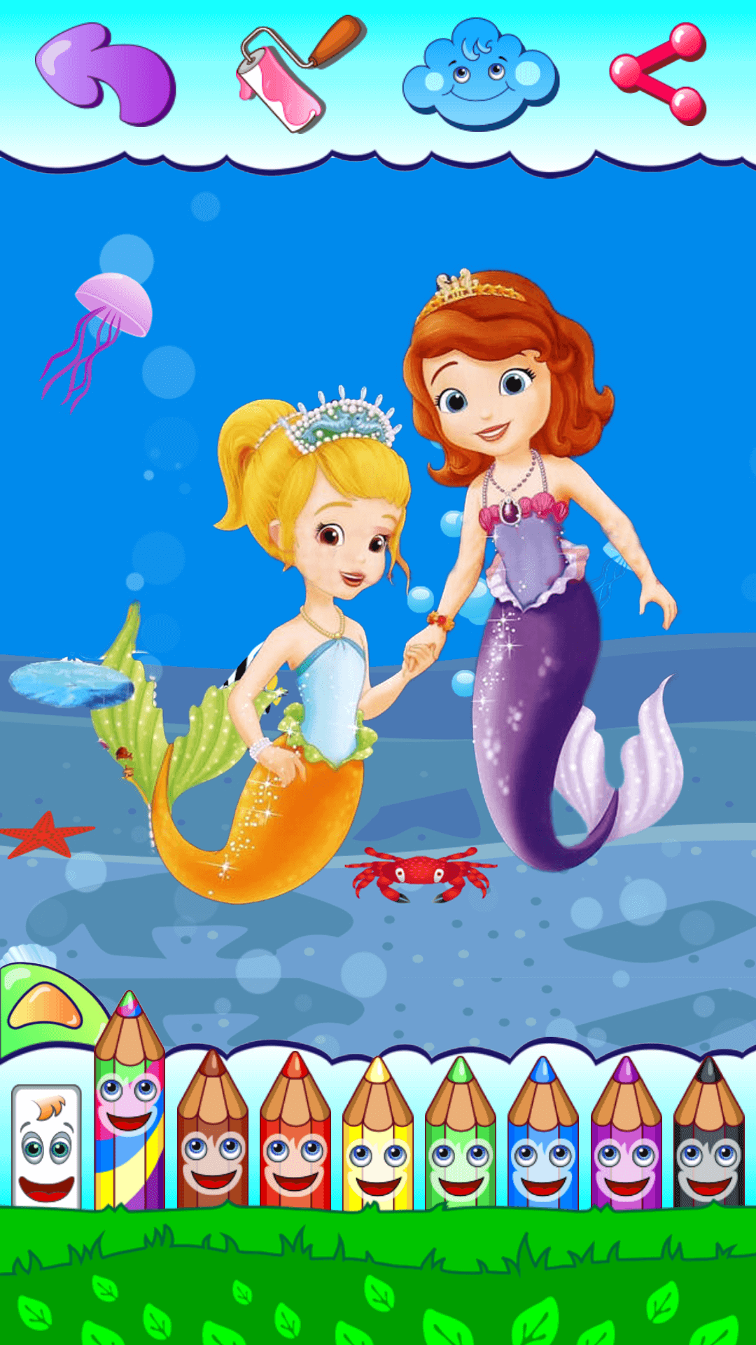 人鱼公主爱画画电脑版截图