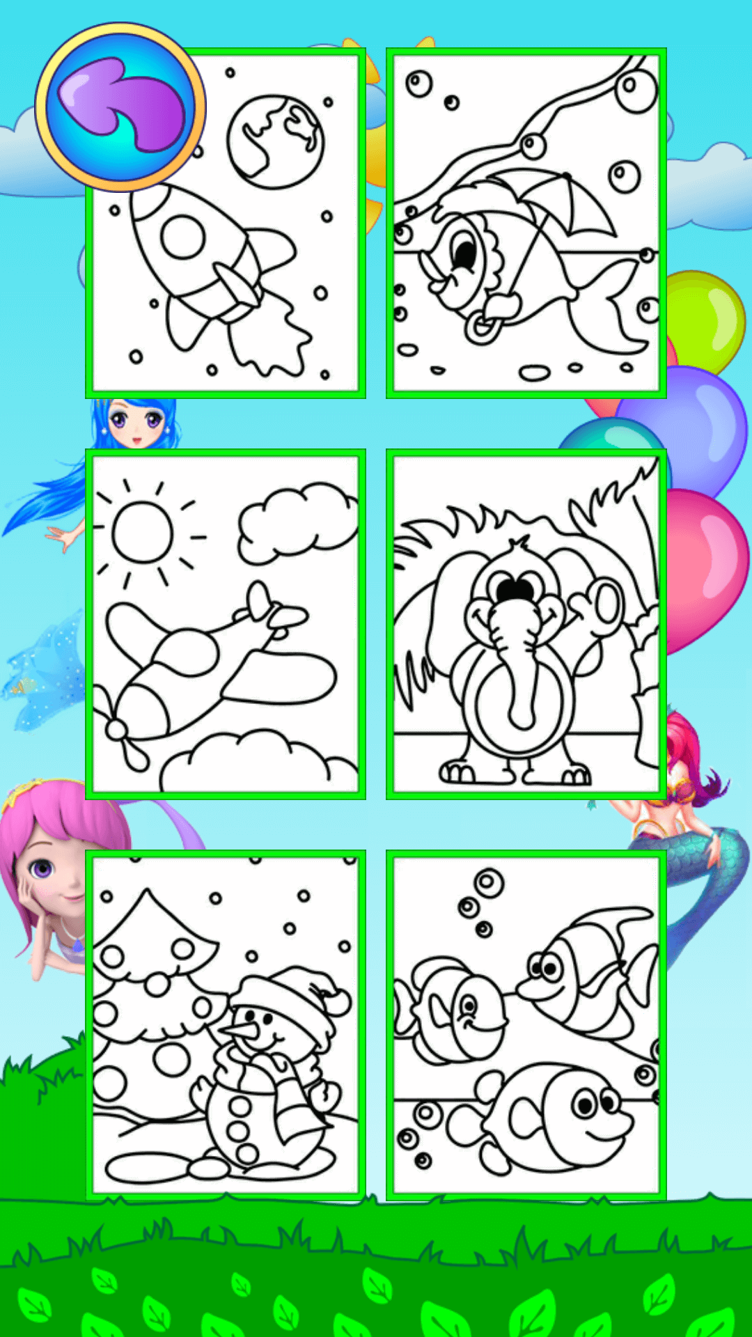 人鱼公主爱画画电脑版截图