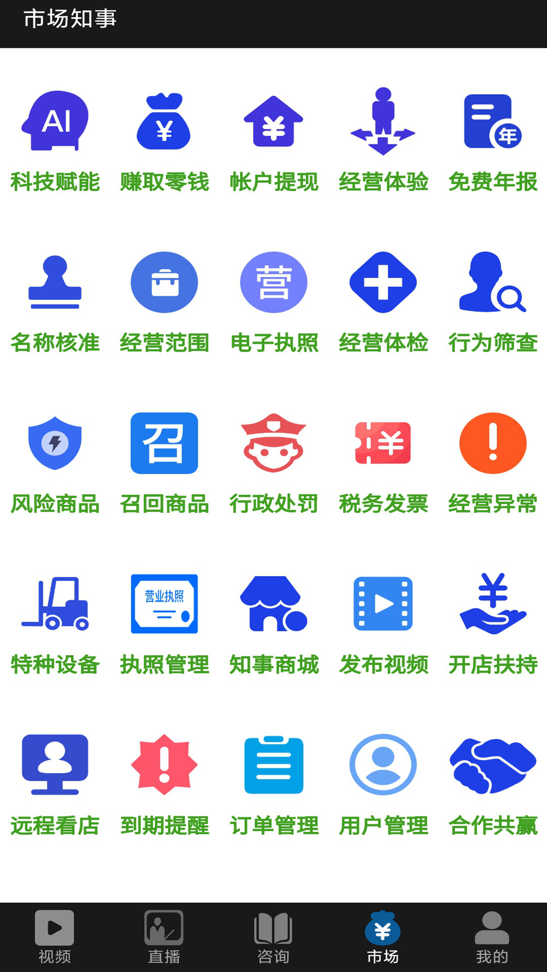 市场知事