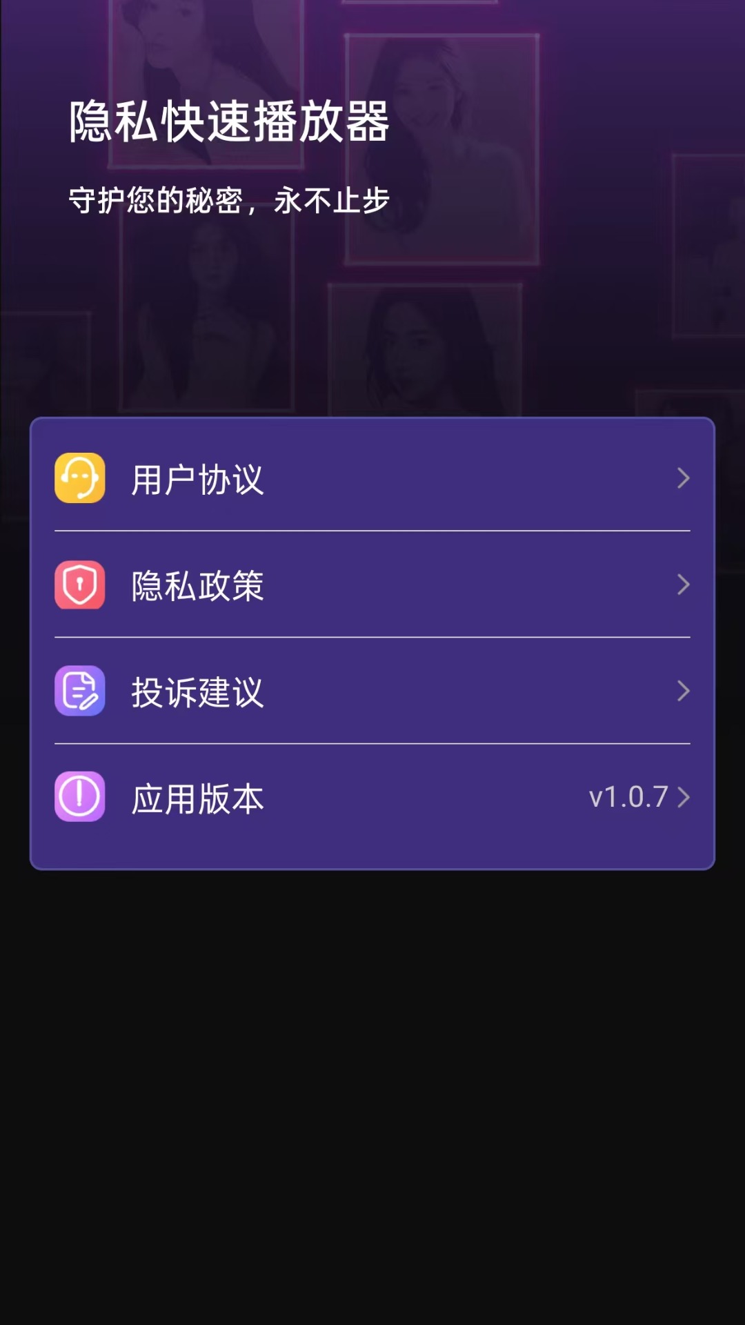 隐私快速播放器