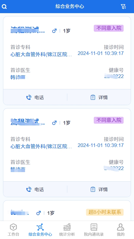 门诊患者健康风险预警管理平台