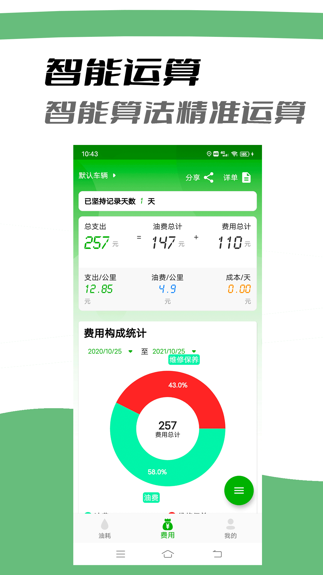 汽车油耗电脑版截图