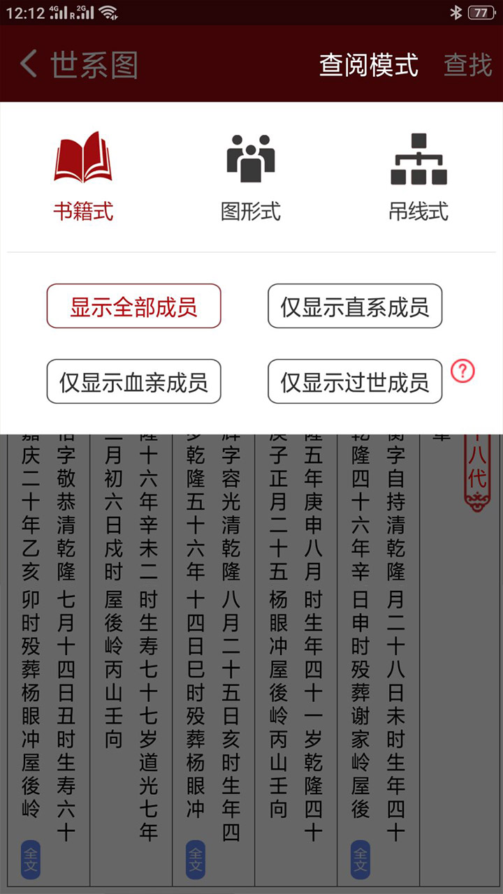 怀恩家谱