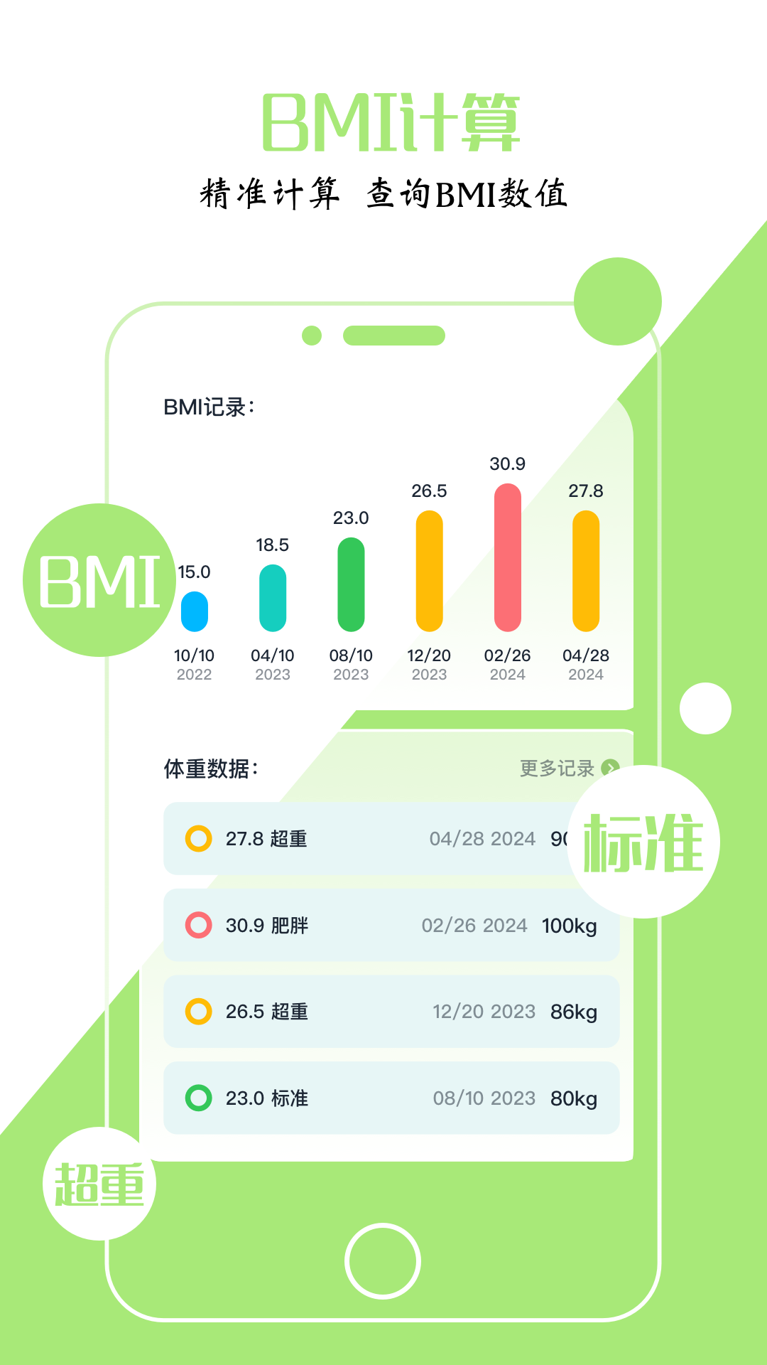 BMI指数计算器电脑版截图