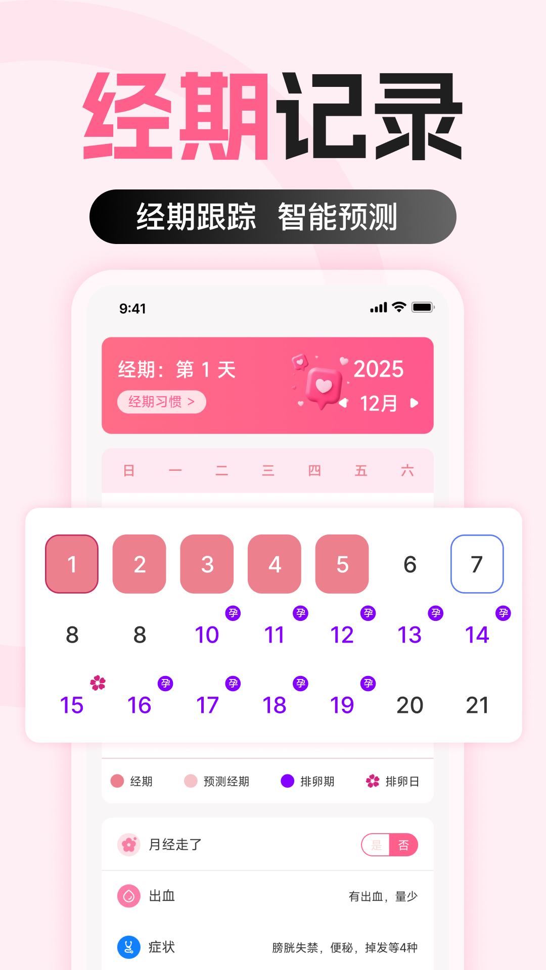 大姨妈经期记录电脑版截图