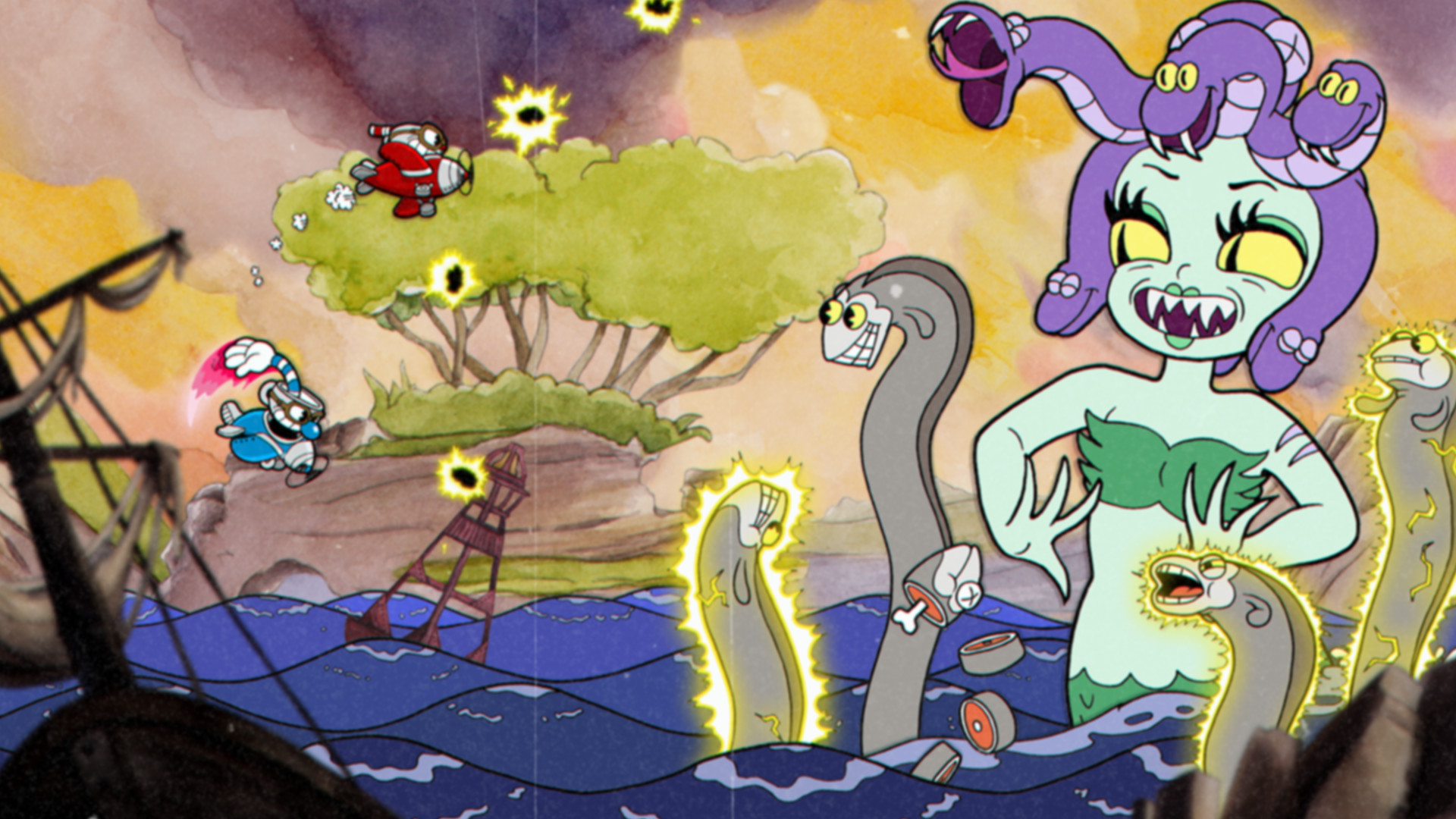茶杯头|Cuphead|v1.3.5|整合DLC|官方中文|支持手柄|赠多项修改器|赠满金币初始存档|容量5.39GB插图6咸鱼单机官网